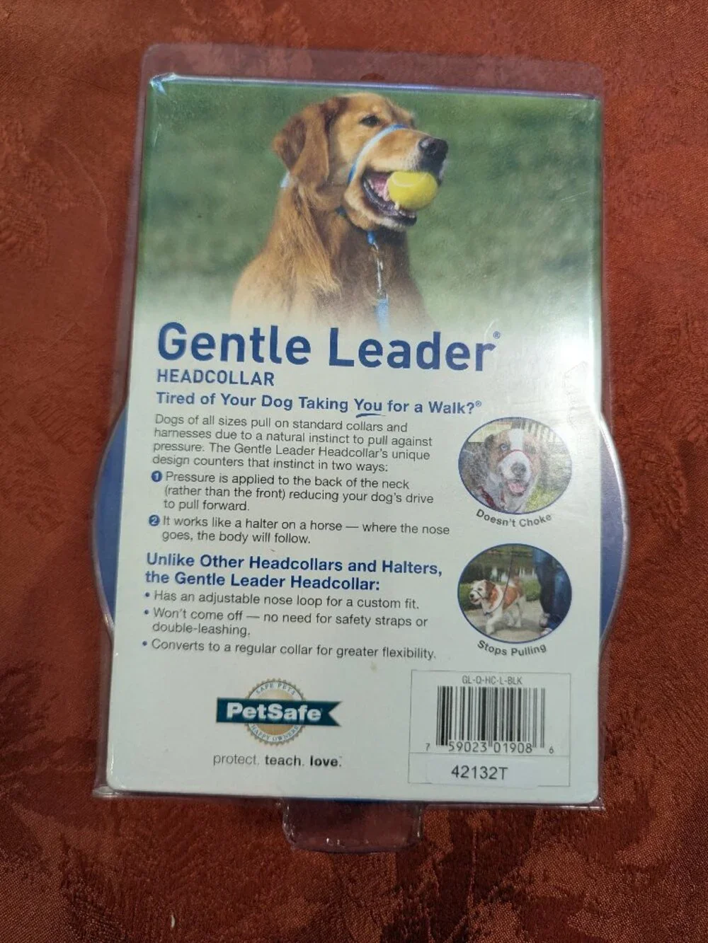 Pet Safe Gentle Leader Headcollar, No-Pull Dog Collar - Black - Size L